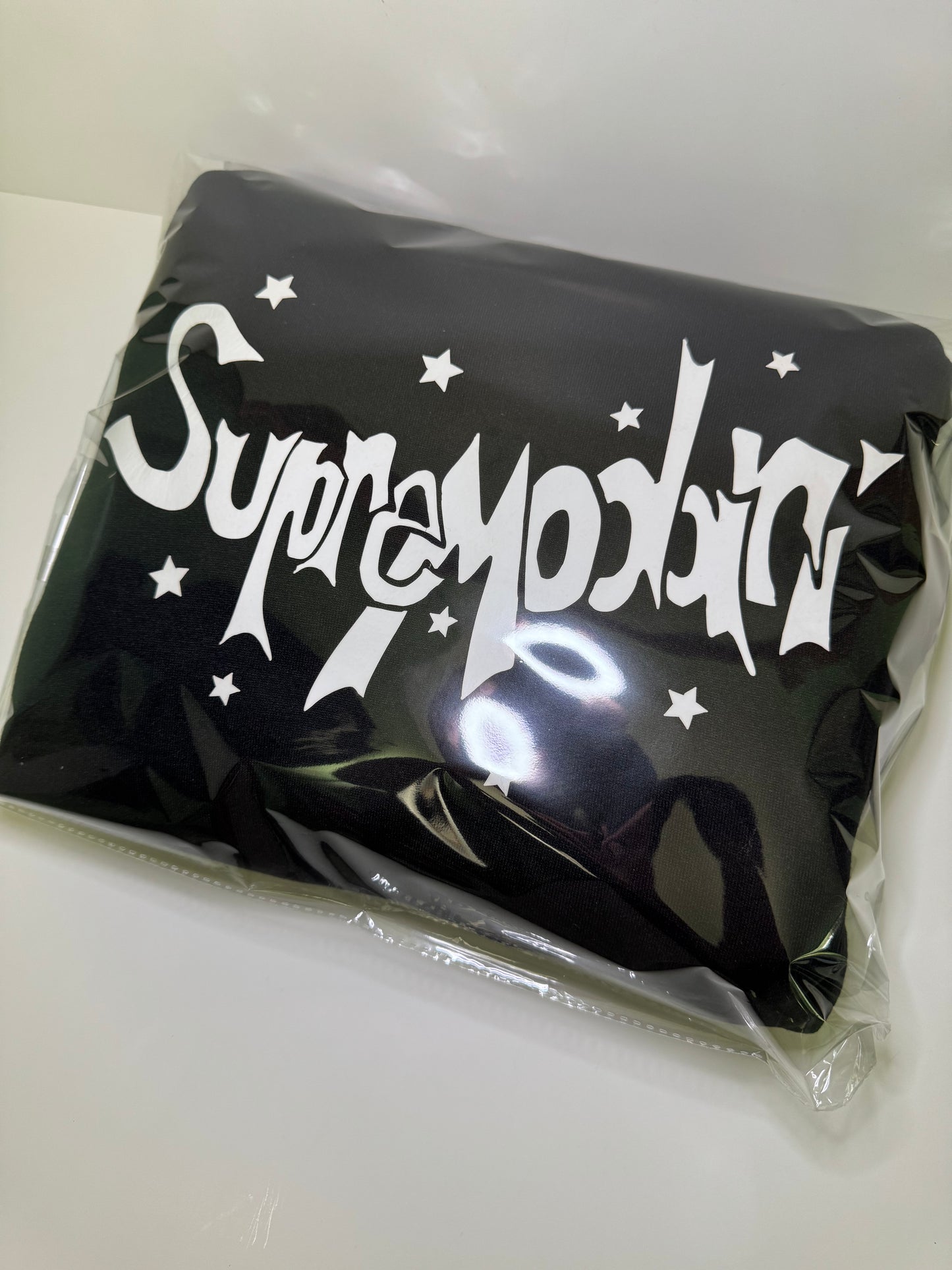 Supremodari 100% Black Polyester Unisex Motivational Streetwear Hoodie Drop 001